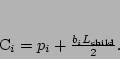 \begin{displaymath}
C_i = p_i + \frac{b_i L_{\rm child}}{2}.
\end{displaymath}